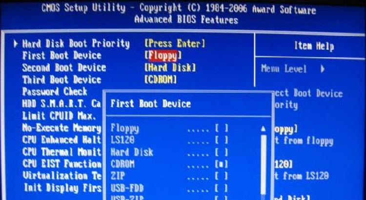 Instalați boot de pe CD-DVD în Ami BIOS